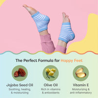 Thumbnail for Moisturizing Gel Heel Socks - Fuzzy - ZenToes