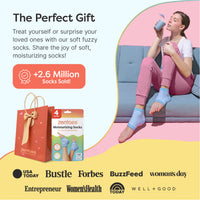 Thumbnail for Moisturizing Gel Heel Socks - Fuzzy - ZenToes