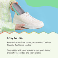 Thumbnail for Diabetic Cushioned Insoles - ZenToes