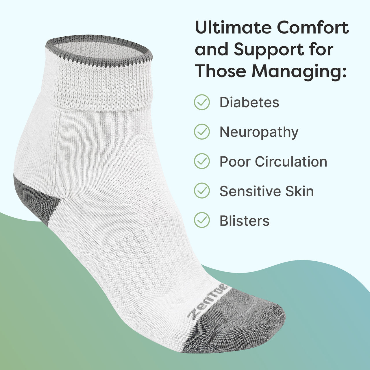 Diabetic Socks for Women & Men - ZenToes