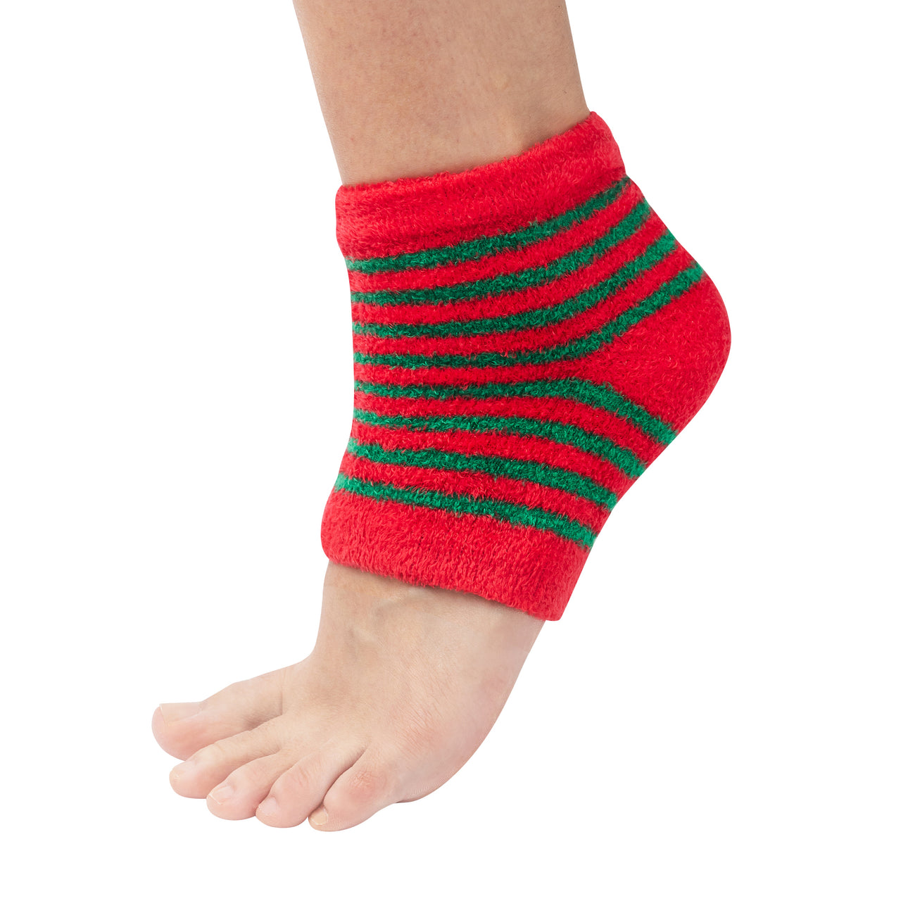 Moisturizing Gel Heel Socks - Fuzzy - ZenToes
