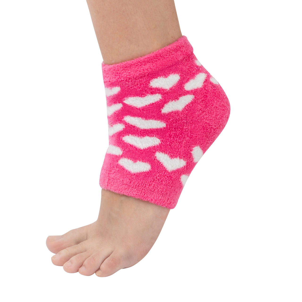 Moisturizing Gel Heel Socks - Fuzzy - ZenToes