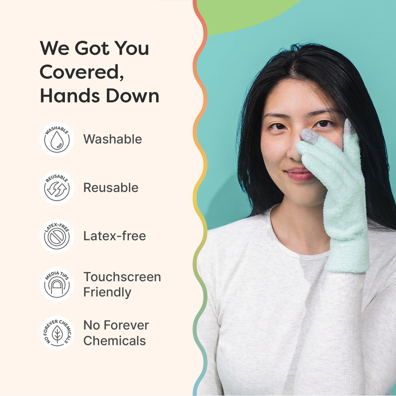 NEW & IMPROVED Moisturizing Gel Lined Gloves - ZenToes