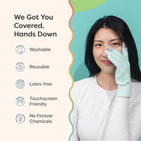 Thumbnail for NEW & IMPROVED Moisturizing Gel Lined Gloves - ZenToes