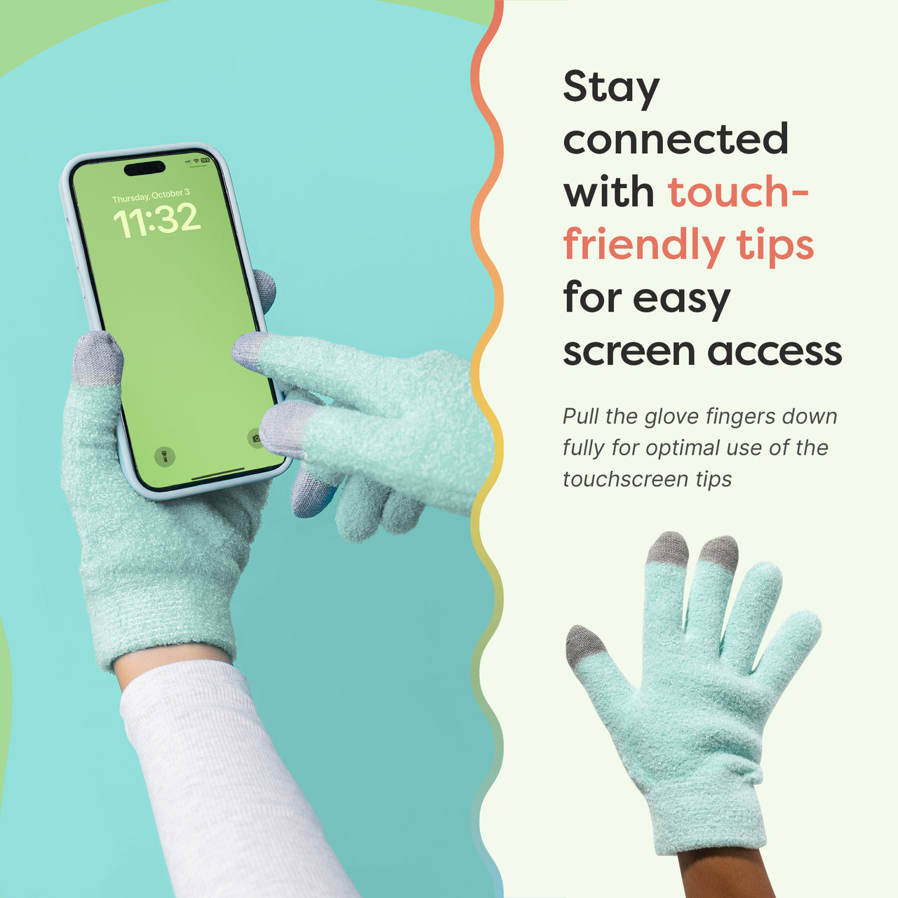 NEW & IMPROVED Moisturizing Gel Lined Gloves - ZenToes
