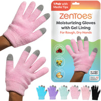 Thumbnail for NEW & IMPROVED Moisturizing Gel Lined Gloves - ZenToes