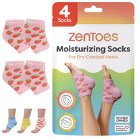 Thumbnail for Moisturizing Gel Heel Socks - Fuzzy - ZenToes