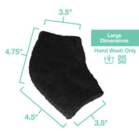 Thumbnail for Fuzzy Moisturizing Gel Heel Socks - Wide Width - ZenToes