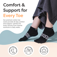 Thumbnail for Cotton Toe Socks for Pilates & Yoga