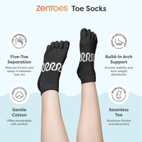 Thumbnail for Cotton Toe Socks for Pilates & Yoga