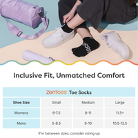 Thumbnail for Cotton Toe Socks for Pilates & Yoga