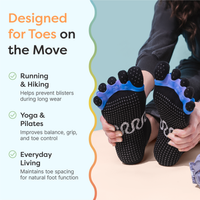 Thumbnail for Cotton Toe Socks for Pilates & Yoga