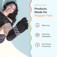 Thumbnail for Cotton Toe Socks for Pilates & Yoga