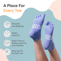 Thumbnail for Cotton Toe Socks for Pilates & Yoga
