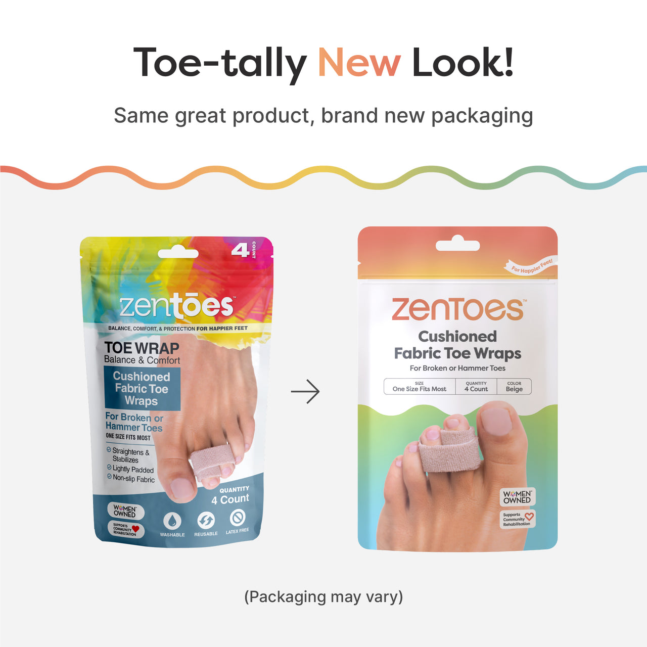 Buddy Wraps for Hammertoes or Broken Toes - ZenToes