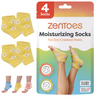 Thumbnail for Moisturizing Gel Heel Socks - Fuzzy - ZenToes