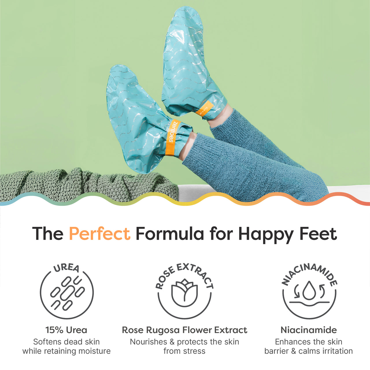 Exfoliating Foot Peeling Mask - 3 Pair - ZenToes