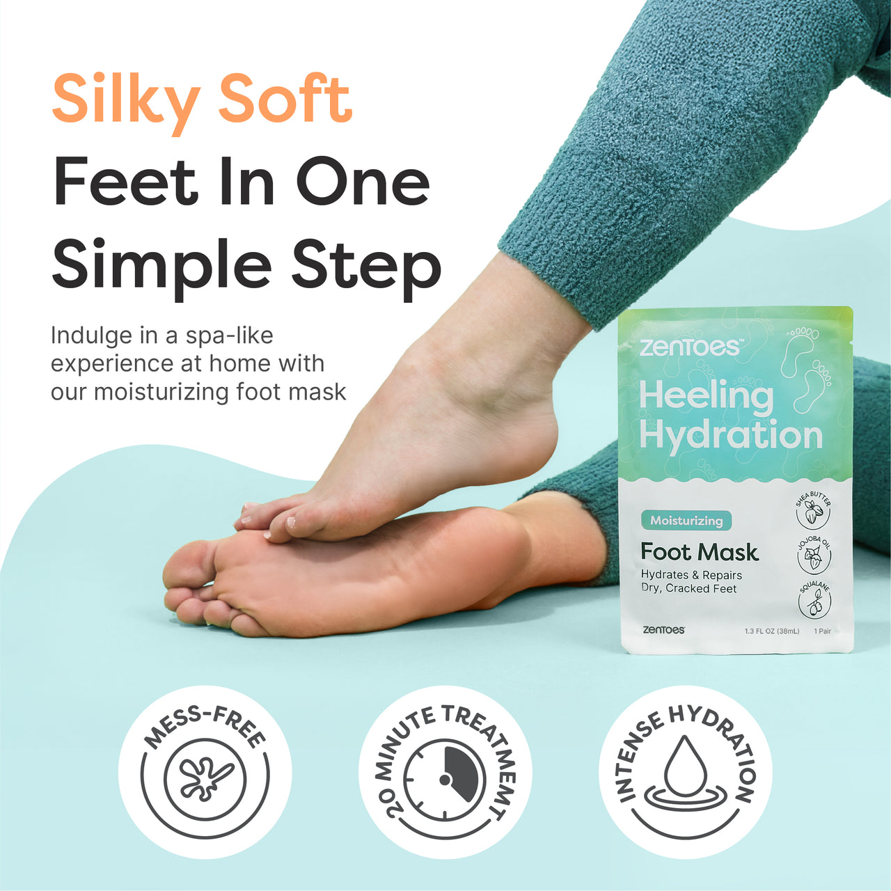 Moisturizing Foot Masks - 1 Pair - ZenToes