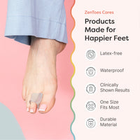 Thumbnail for Single Loop Firm Gel Toe Corrector for Bunions Test Page - ZenToes