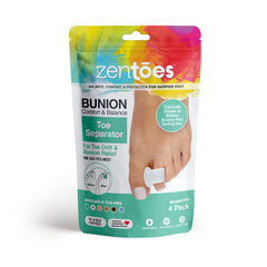 Single Loop Toe Spacer for Bunion Pain - 4 Pack - ZenToes