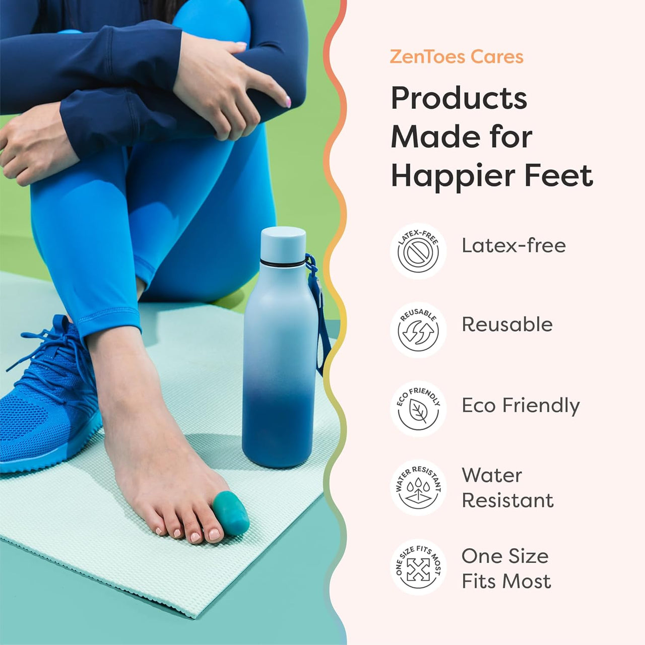 Variety Pack Gel Toe Caps, for All Toes - ZenToes