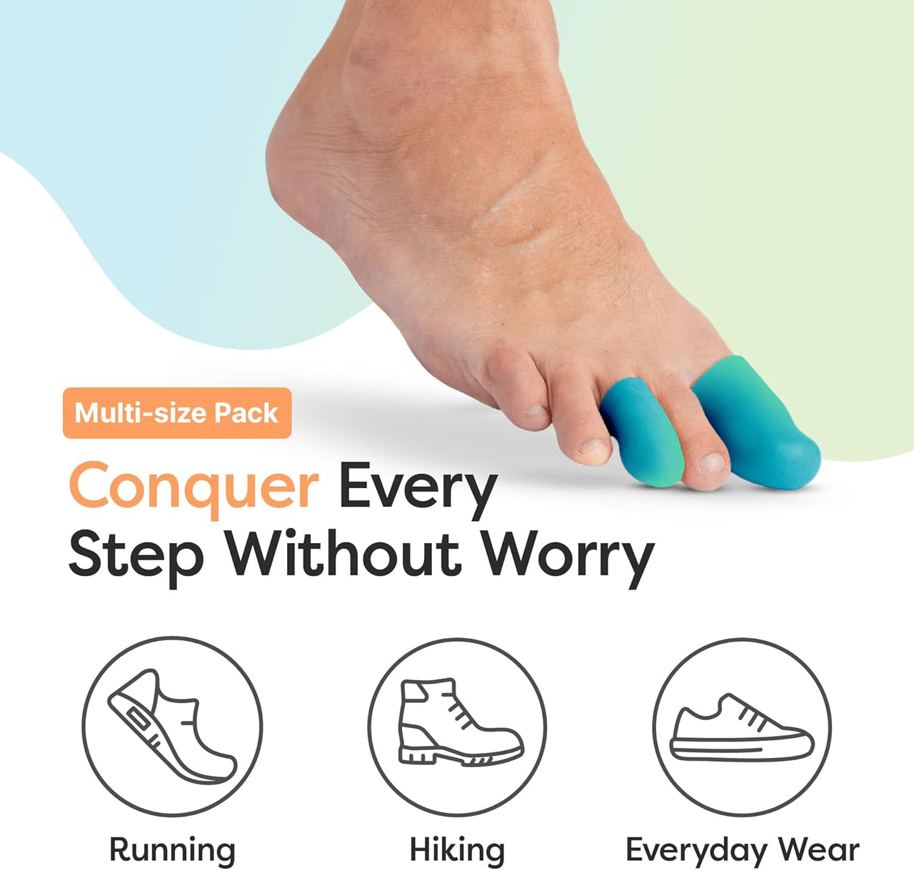 Variety Pack Gel Toe Caps, for All Toes - ZenToes