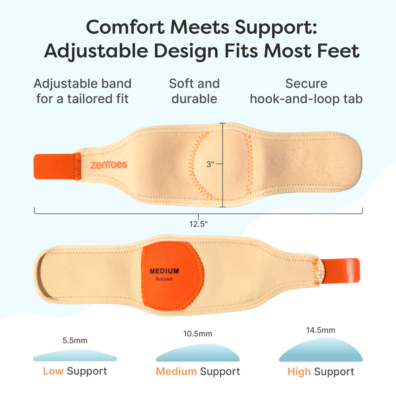 Adjustable Arch Support Bands