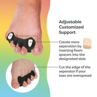 Thumbnail for NEW! Customizable Toe Separators with Inserts - ZenToes