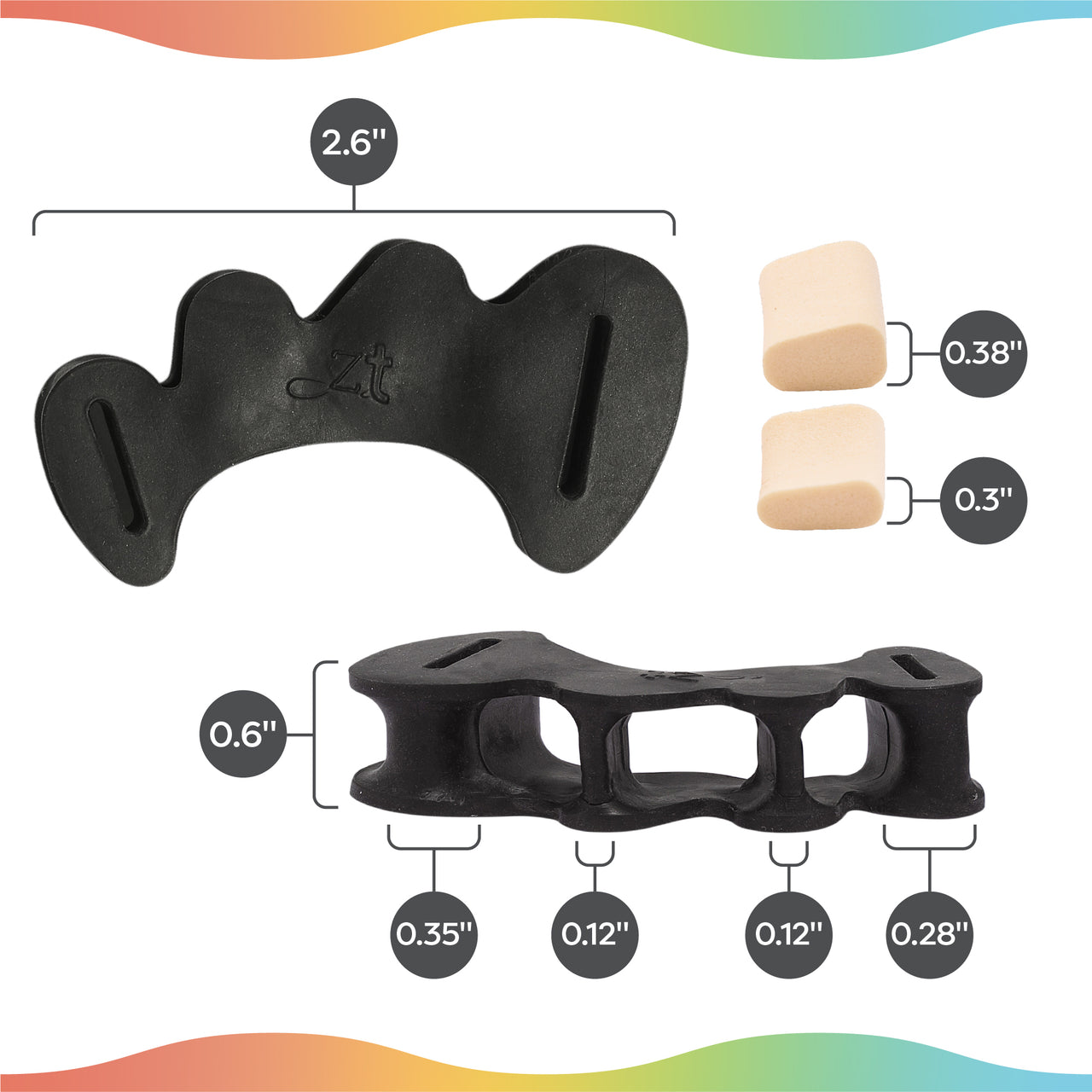 NEW! Customizable Toe Separators with Inserts - ZenToes