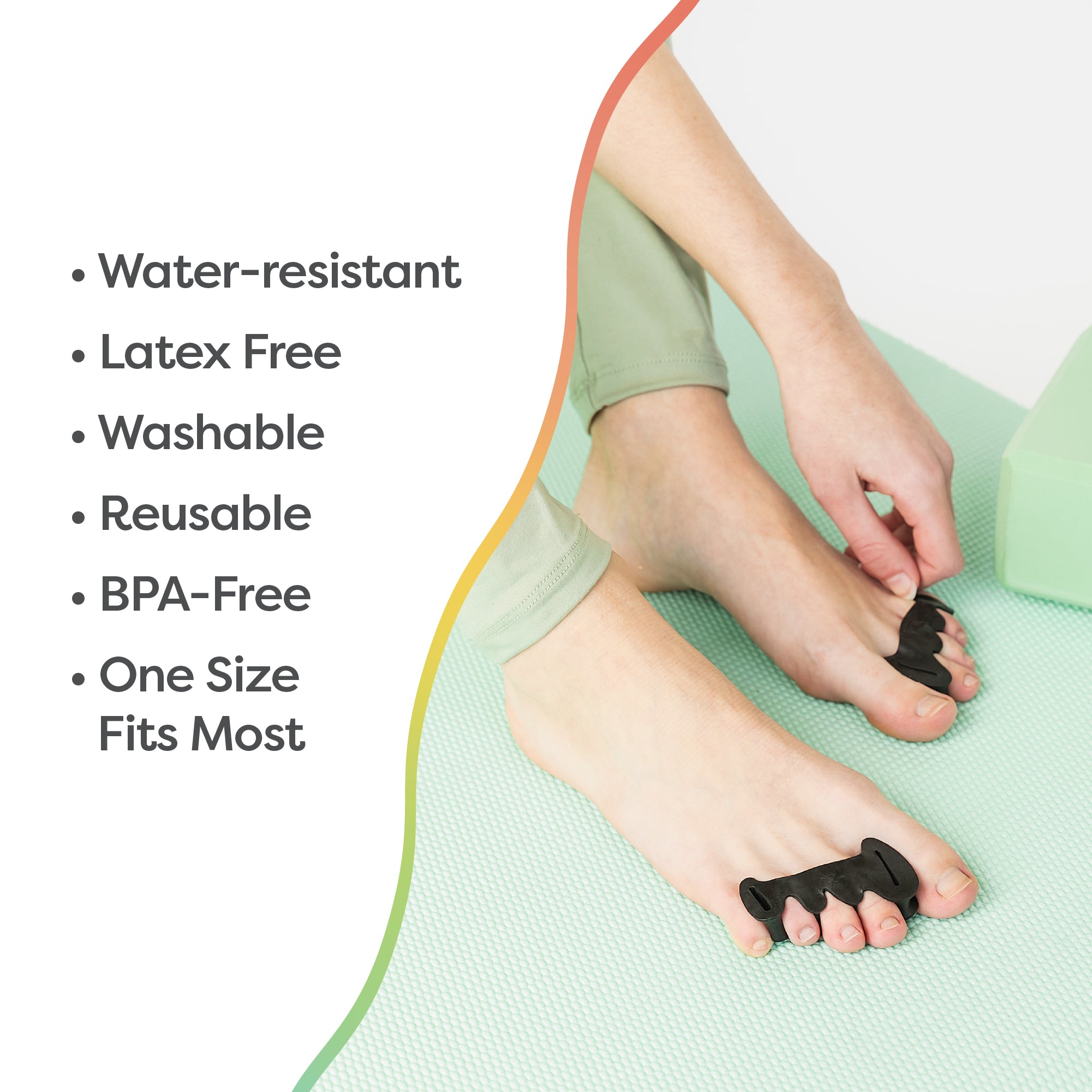 Toe Separators Gel Toe Stretcher, Toe Spreaders for Foot Yoga