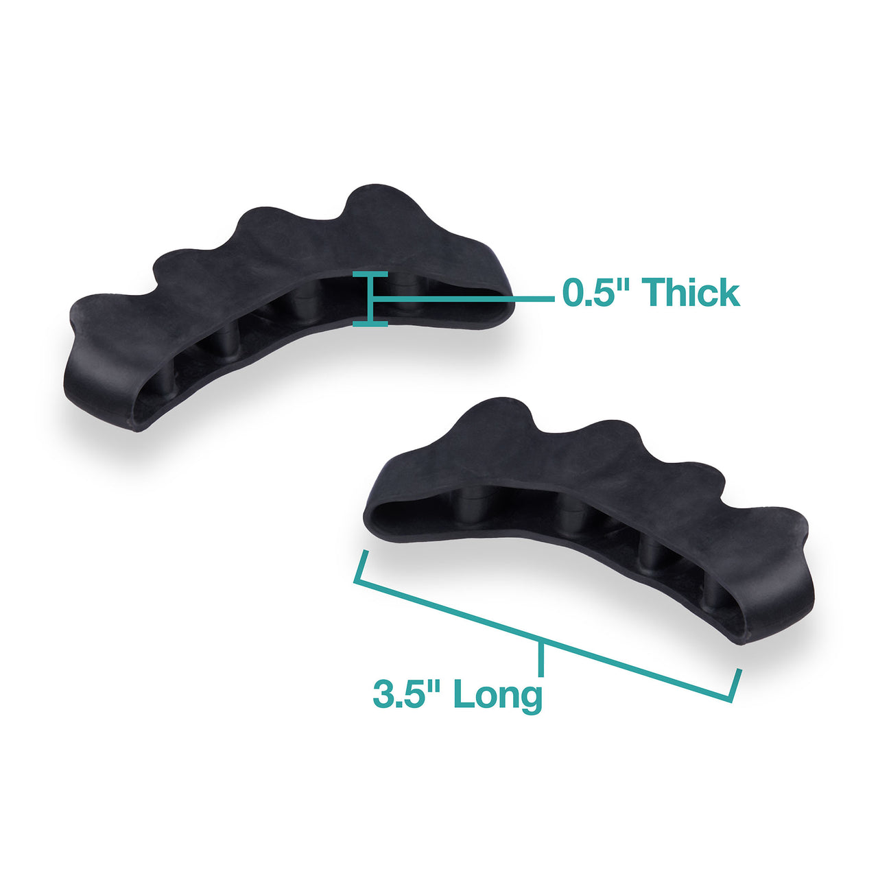 Silicone Toe Spacers for Correct Toe Alignment - 2 Pairs - ZenToes