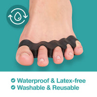 Thumbnail for Silicone Toe Spacers for Correct Toe Alignment - 2 Pairs - ZenToes