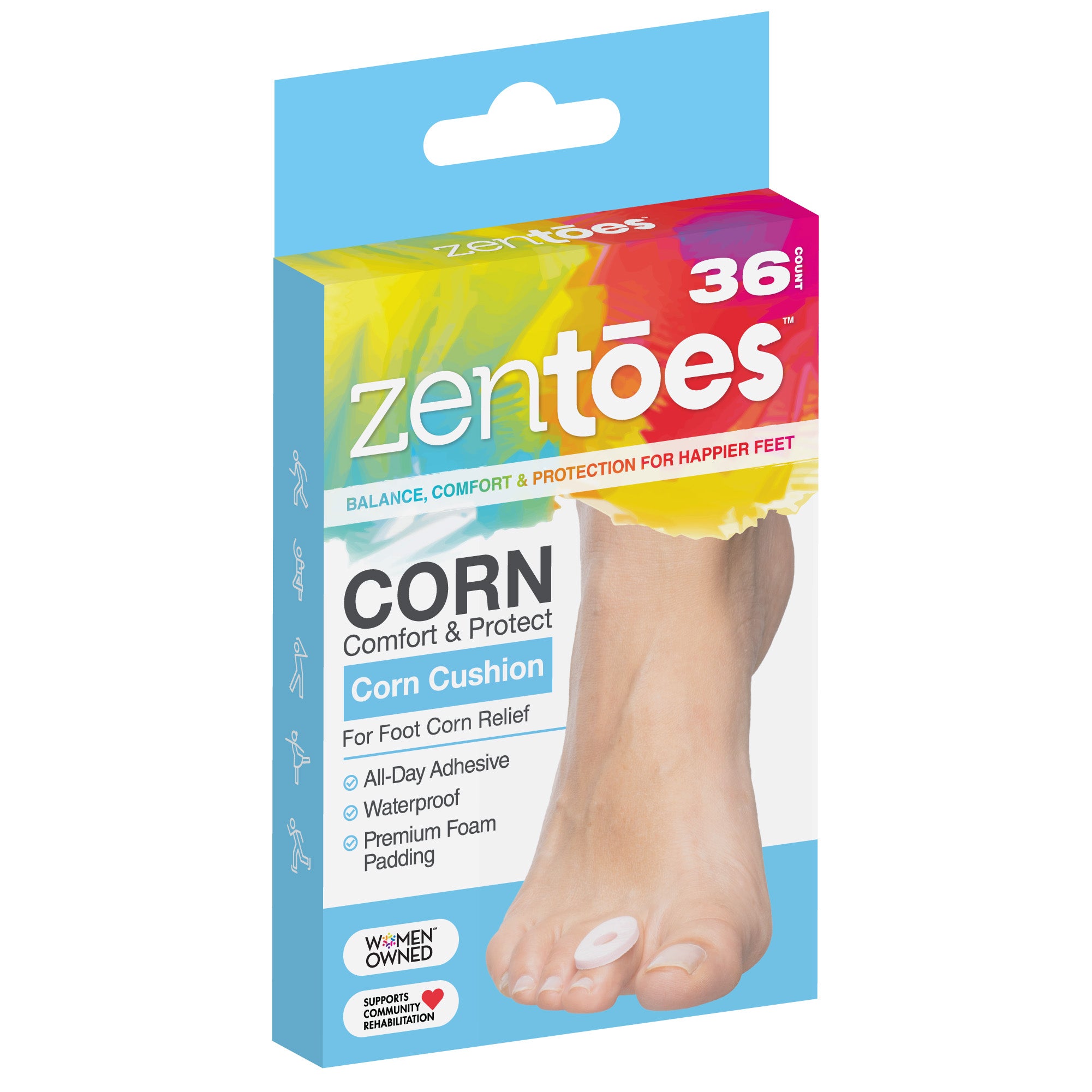 Corn Cushion Pads - Pack of 36 or 72 - ZenToes