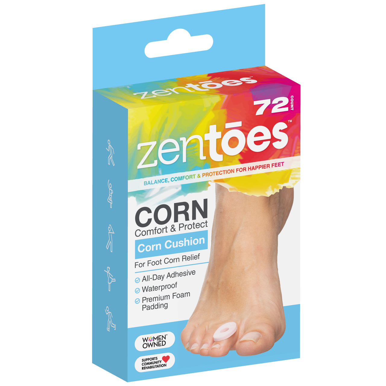 Corn Cushion Pads - Pack of 36 or 72 - ZenToes