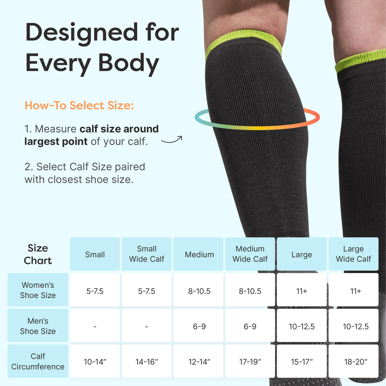 Compression Socks with Anti-Slip Grippers