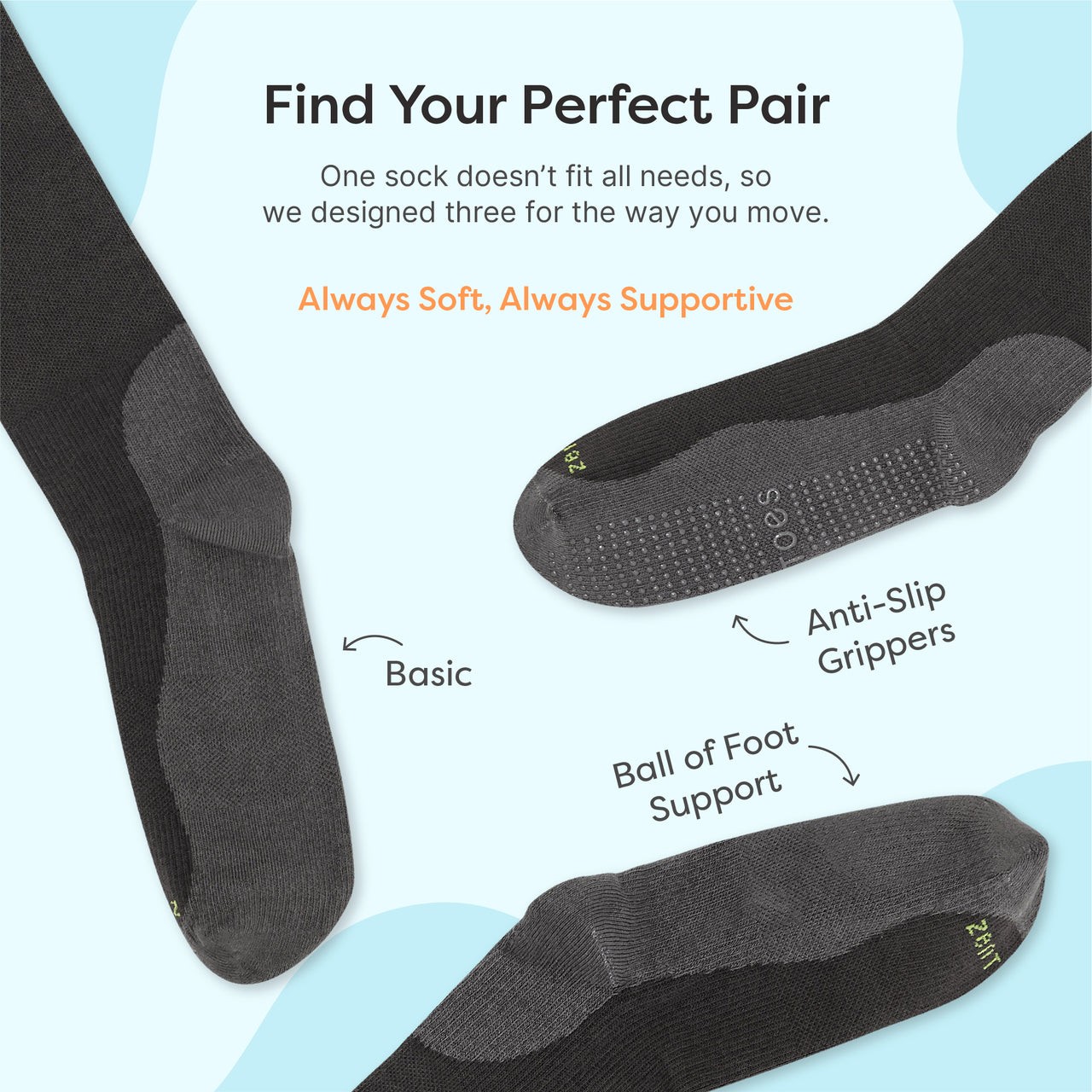 Compression Socks with Targeted Cushioning