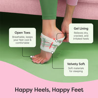 Thumbnail for Moisturizing Gel Heel Socks - Fuzzy