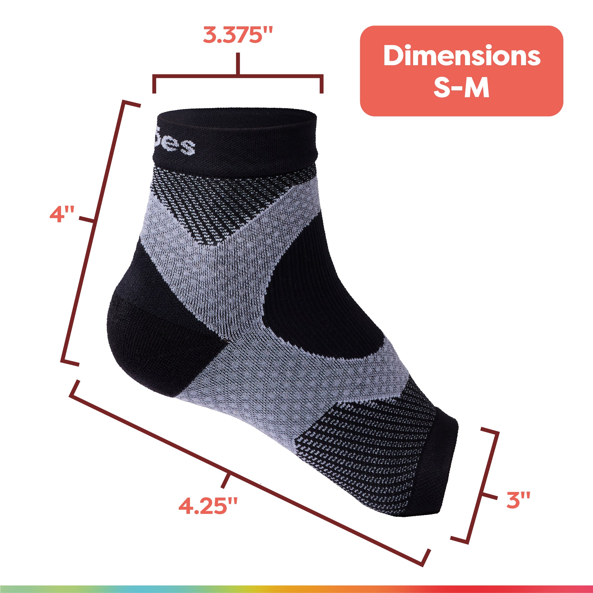 Allies Compression Ankle Sock, 3-pack