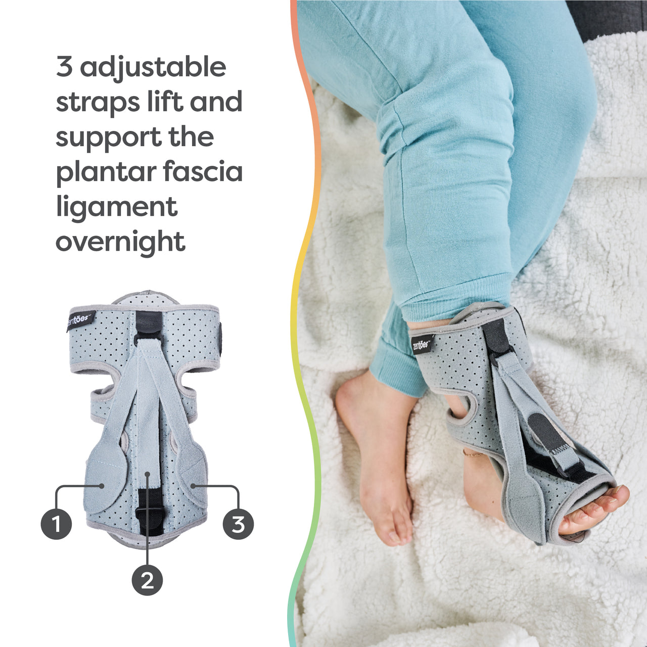 NEW! Plantar Fasciitis Night Splint - ZenToes