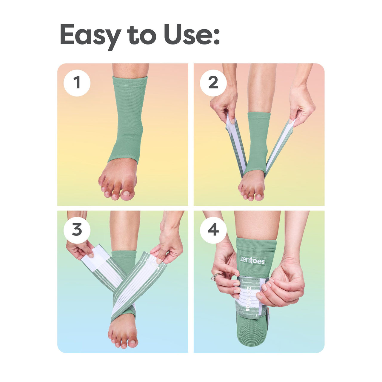 NEW! Easy to Use Ankle Support Brace - ZenToes