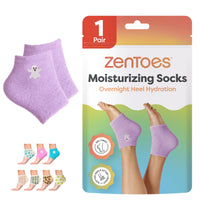 Thumbnail for Moisturizing Gel Heel Socks - Fuzzy