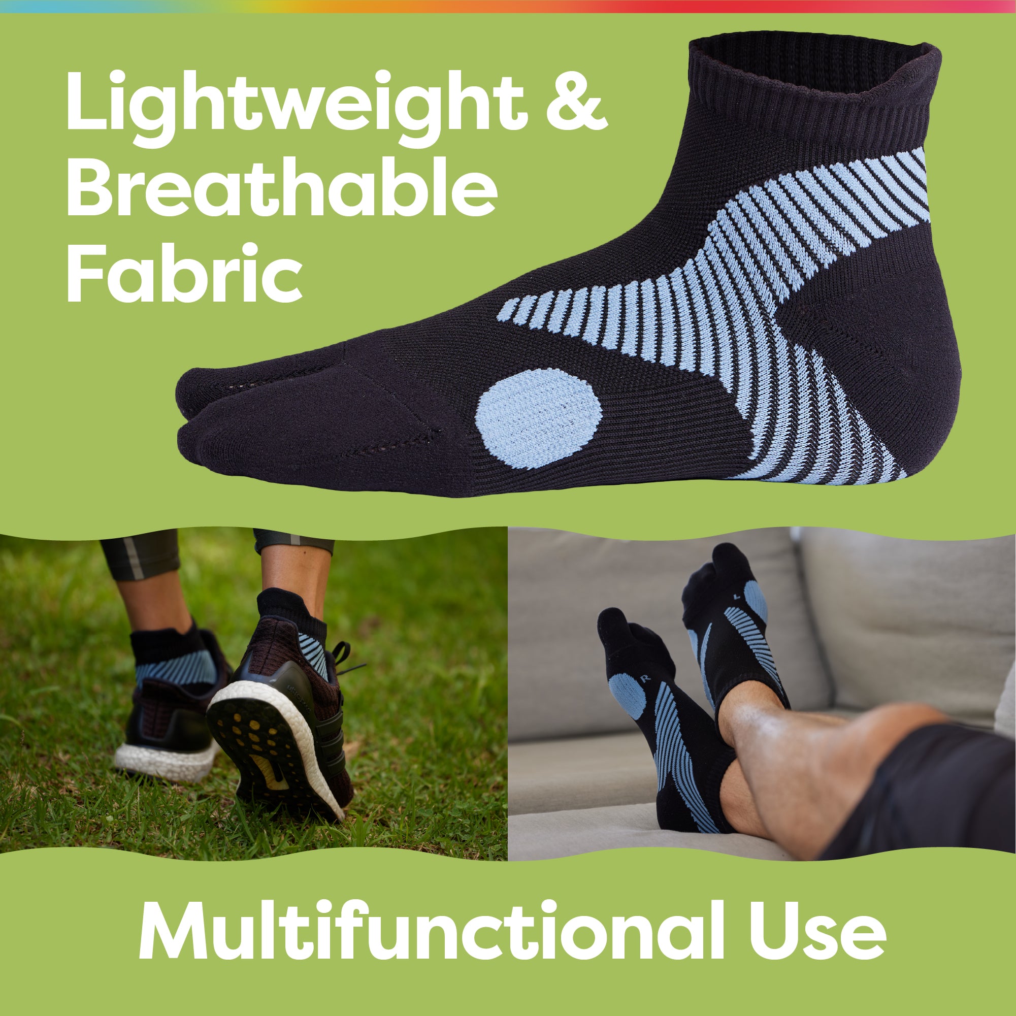 Five Toe Separator Socks For Toe Alignment Bunion Care Sensitive