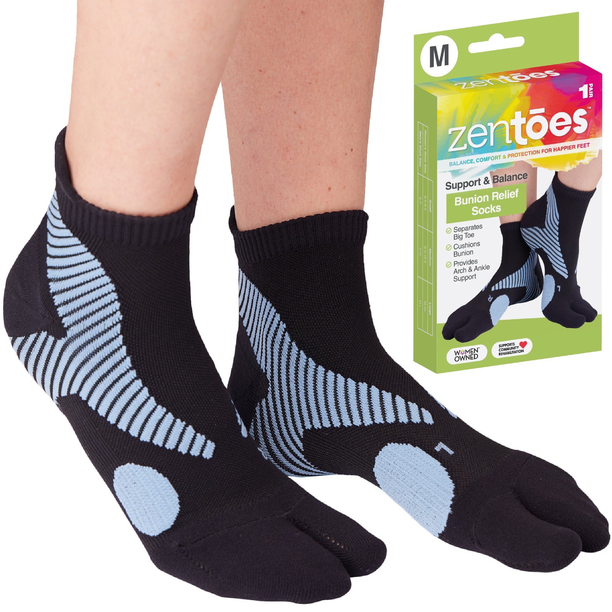 Split-Toe Bunion Relief Socks - 1 Pair – ZenToes