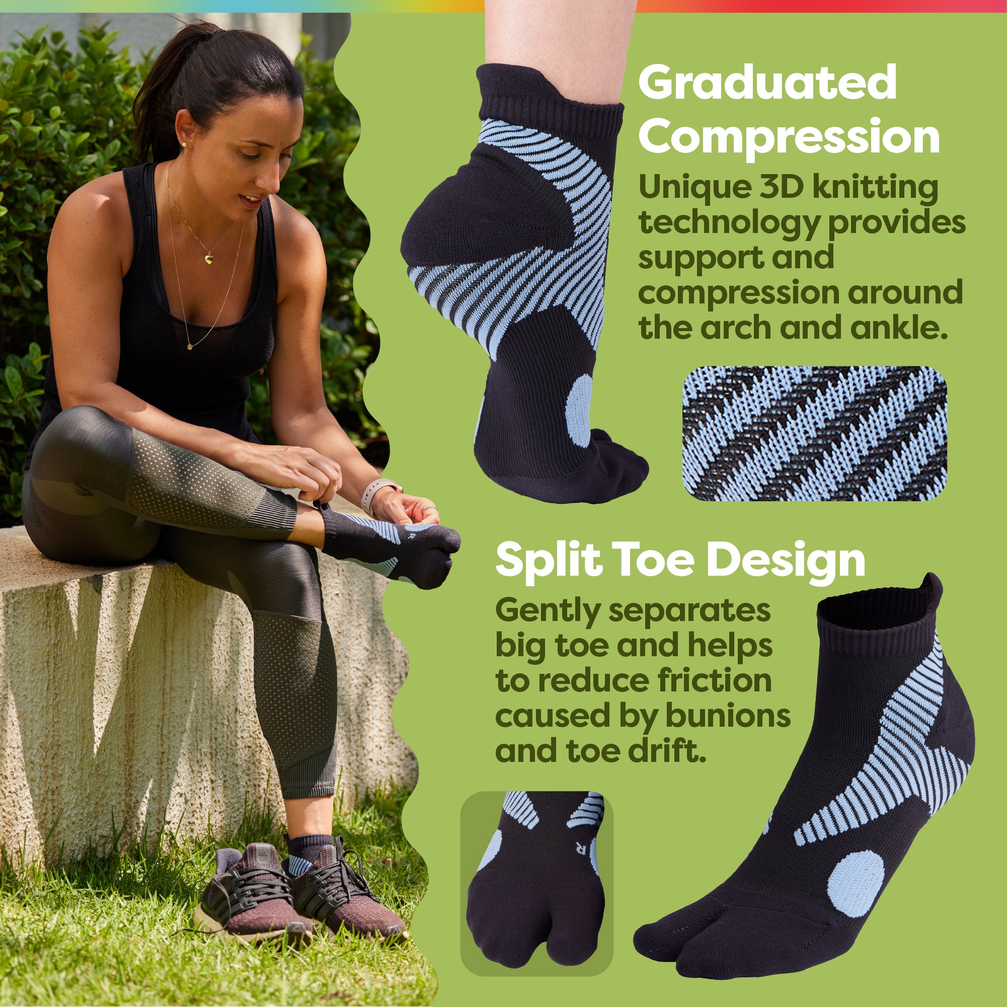Split-Toe Bunion Relief Socks - 1 Pair – ZenToes