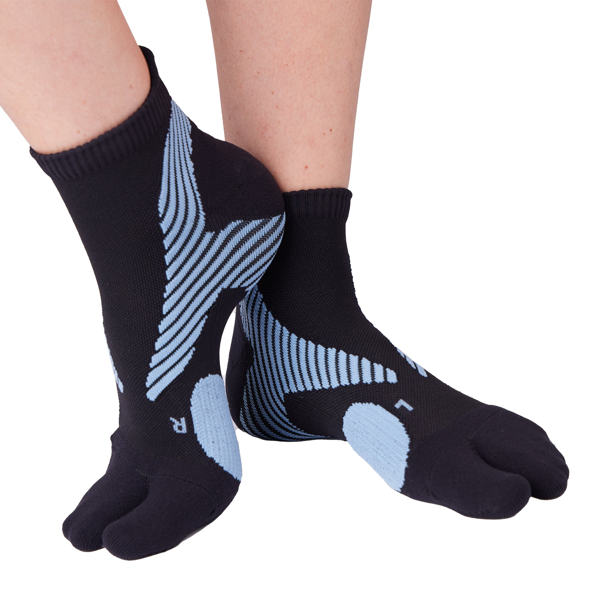 Foot Alignment Socks with Toe Separators by My Happy Feet | for Men or  Women | Red - (Medium)