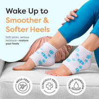 Thumbnail for Moisturizing Gel Heel Socks - Fuzzy