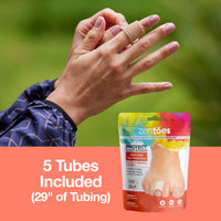 Thumbnail for Fabric Covered Gel Toe Tubes - 5 Pack - ZenToes