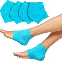 Thumbnail for NEW Wide Width Moisturizing Gel Heel Socks - Fuzzy - ZenToes