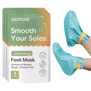 Exfoliating Foot Peeling Mask - 3 Pair - ZenToes
