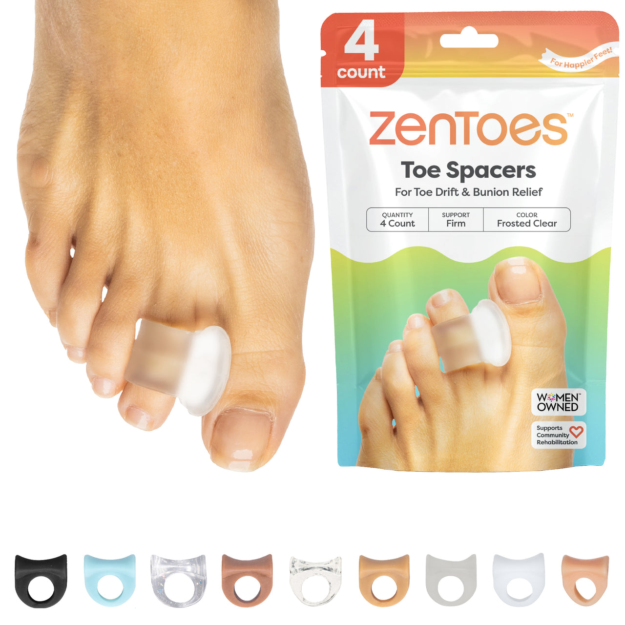 Single Loop Firm Gel Toe Corrector for Bunions